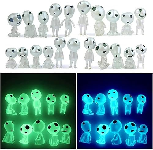 Fonyiunce 20 Pièces Lumineux Arbre Elfes,Décoration de Jardin Miniature,Mini Elfes des Arbres Qui Brillent dans Le Noir, Lumineux Figurines Elfes des Arbres,pour Les DéCorations de Maison et du Jardin