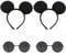 RmKbe 4 Pieces Mouse Costume Set Black Mouse Ear Headband Glasses Animal Dress Up Set Blind Costumes Mouse Role Play Costume Set for World Book Day Animal Costume