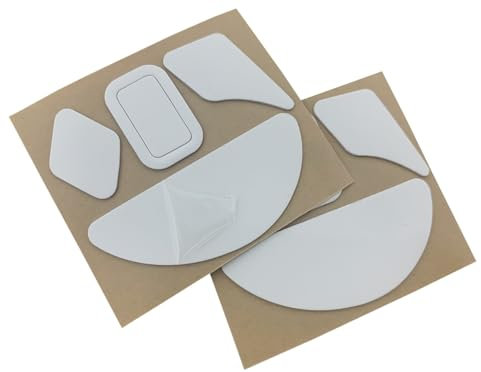 Mars Fox Mice Skates Mouse Feet for Razer Naga X Ergonomic MMO Gaming Mouse (2 Sets)- Thickness 0.7mm (White)