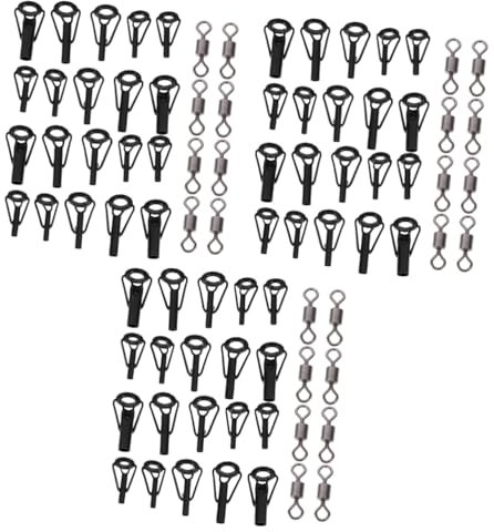 BESPORTBLE 3 Sets Rock Angelruten Spitzen Führungsring Oberer Ring Führungs Ösen Set Anti Seeruten Draht Ring Angelausrüstungszubehör Angelruten Führungsring Pol Angelspitzen