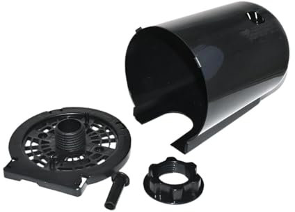 Sharplace Electric Fan Motor Rear Cover Housing Fixing Nut Multifunction Oscillating Standing Fan Replacement for Apartment Living Room, Black