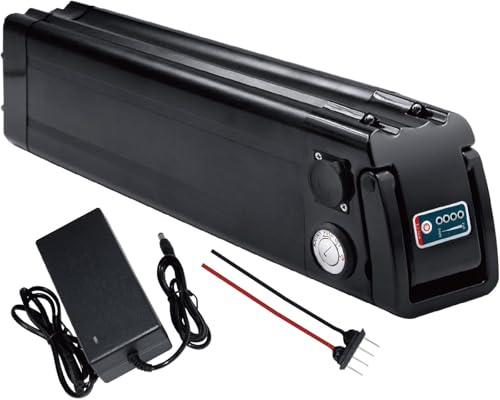 E-Bike Pedelec Akku 36V 48V 10Ah 15Ah 20Ah, E-Bike Akku 36V 48V 10Ah 15Ah 20Ah eingebauter BMS wasserdichter PVC-Akku Mit Ladegerät 36V20Ah,4