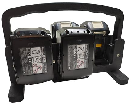6-fach Akkuhalter für 18V Akkus – kompatibel mit Makita LXT – stabile Akku-Aufbewahrung – Organizer für Werkstatt & Koffer – robuster 3D-Druck