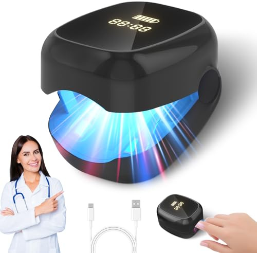 Nail Fungus Laser Device Upgrade,Anti-Fungal Nail Treatment for Multiple Toenails/Nails,940nm Infrared Light + 500nm Blue Light Antifungal Laser,Adjustable for Damaged and Discolored
