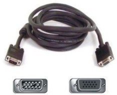 Belkin Pro Series High Integrity VGA/SVGA Monitor Extension Cable >F 3m - Cables VGA (3 m, Aluminio)