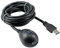 InLine 21346 Cavo USB 3.0, Prolunga, Type-A Maschio/Femmina, con Piedistallo, 2 m, Nero