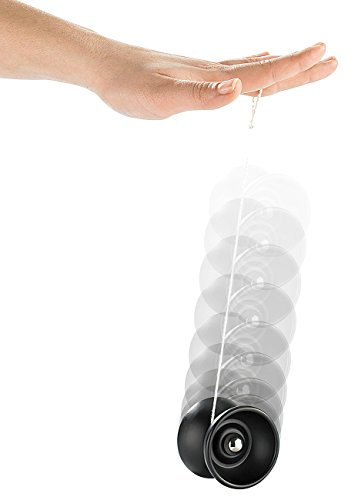 Playtastic JoJo: Professionelles Trick-Yo-Yo aus Edelstahl, schwarz mattiert (Profi JoJo, Yoyo, Spielzeug)