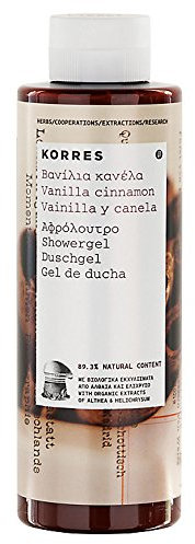 Korres Vanilla Cinnamon Shower Gel, 250ml** Soft moisturising shower gel, /Wheat proteins **