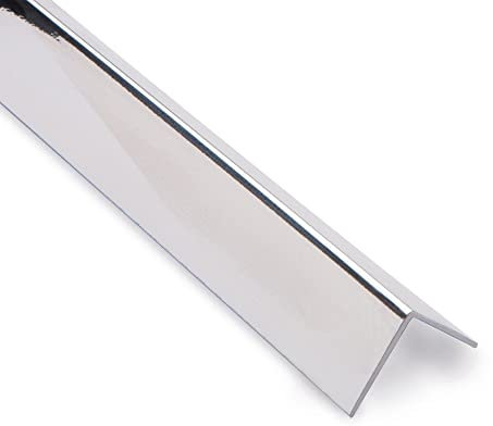Chrome/Silver External Corner Trim - Decorative Bathroom Cladding Corner Trim - 1m x 5 Pack
