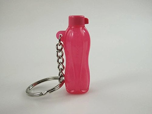 TUPPERWARE Schlüsselanhänger Eco pink Miniatur EcoEasy Flasche Anhänger