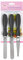 Tala 3 Stainless Steel Icing Spatulas with Black Plastic Handles