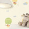 NEWROOM Kindertapete Grün Heißluftballon Wolken Kinder Vliestapete Gelb Vlies Kindertapete Kinderzimmer Babytapete Babyzimmer Niedlich