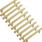 MARGUERASW Lot de 10 Poignee Meuble Doré Poignée de Meuble Cuisine Dorée Poignée de Meuble Dorée en Acier Inoxydable Entraxe 160mm