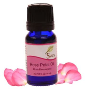 SVATV Olio Essenziale Di Petalo Di Rosa | Rose Petal Essential Oil | Rosa Damascena | Per Aromaterapia Diffusore Per Deodorante Per Ambienti Massaggi Yoga - 10 ml