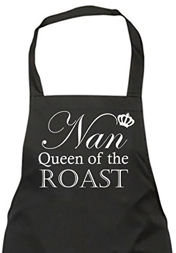 60 Second Makeover Limited Nan Queen Of The Roast Black Apron Novelty Gift Chef Kitchen Present Mothers Day