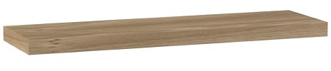 URBNLIVING Wooden Floating Wall Mount Shelves Display Unit (1 x 80cm, Oak)
