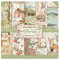Stamperia SBBS06 Blocco di Carta 10 Fogli 20.3 x 20.3 (8 x 8) Double Face Forest, Multicolore, unità