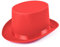 Bristol Novelty Unisex Satin-Zylinder (Einheitsgröße) (Rot)