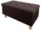 Comfort-Pur Sitzbank Sitzhocker Sitztruhe mit Stauraum Aufbewahrungsbox (Braun)