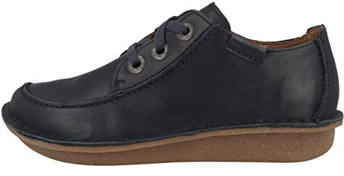 Clarks Damen Funny Dream Oxford, Navy Leather, 39 EU