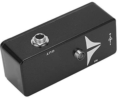 Gitarren-Signalpuffer Gitarren-Delay-Pedal E-Effektor Schwarz Gitarreneffekt-Pedal Zubehör für Musikinstrumente