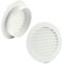 MKK Griglia di ventilazione per esterni, protezione dagli insetti, colore bianco, grigio, marrone, antracite, rosso mattone, 60, 70, 80, 90, 100, 110, 120, 125, 150, 160 mm, bianco, Ø 110 mm
