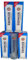 AngiesStrickZauber Erdinger Relief - Glas/Gläser/Weißbierglas/weiß satiniert/Alkoholfrei / 5 x 0,5 Liter/Weizenglas