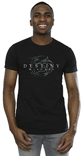 Absolute Cult Netflix Men's The Witcher Wolf's Destiny T-Shirt Black Medium