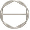 Mking Prerry Seidenschal-Ring-Clip, T-Shirt, Krawattenklammern für Damen, Schals, Verschluss, Taillenschnalle, modischer Metallring für Hemden, Kleidung, Dekor, Silber