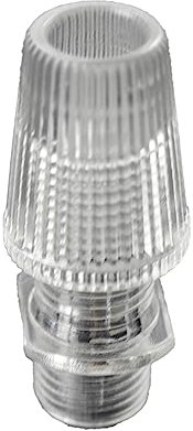 007 Vintage Pendant Strain Relief Plastic Cord Grips Retro Cable Lock Flex Cord Grip Cap with 10mm Male Threaded Entry Pendant Lamp Holder Converter M10 Black/White/Transparent (1, Transparent)