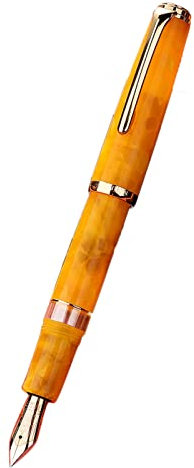 OUSIKA Füllfederhalter Füllfederhalter Kolben Acrylharz Stift Kalligraphie Exquisite Student Business Büro Geschenk Retro Stifte 0,5 mm Ef Feder Schreibgeräte
