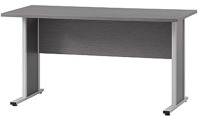 Möbelpartner Schreibtisch Manni, esche grau Dekor, 140 x 65 x 72,2 cm