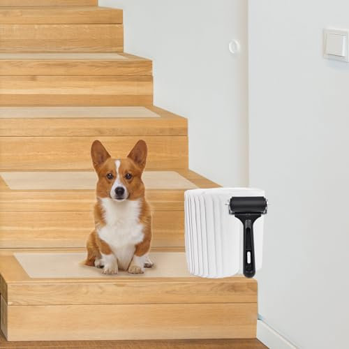 iMeshbean Alfombrillas antideslizantes para escaleras, 16 unidades, 15 x 60 cm, transparentes, autoadhesivas, para madera, azulejos, piedra (15 x 60 cm)