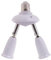 Mumuve 2/3/4/5 In 1 E27-Sockel Adapter 5/4/3/2-Wege Splitter E27-LED Glühbirnenfassung Konverter 360° Verstellbar 180° Biegung E27-zu E27-Sockel Konverter