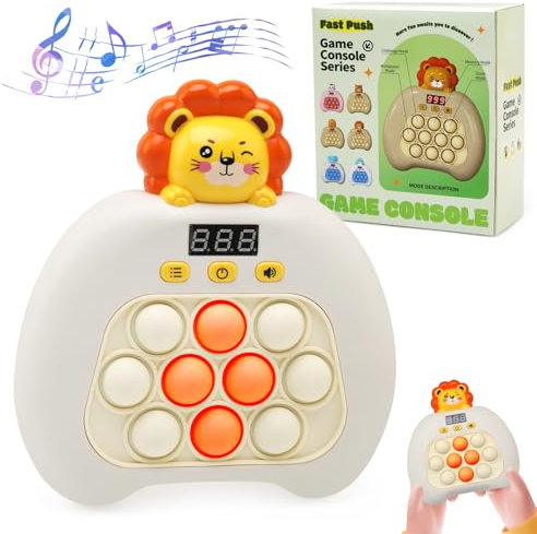JoyPlus Pop It Elettronico Giocattolo,Console di Gioco Quick Push Bubbles per Bambini,Giocattoli Sensoriali Fidget Pop it Elettronico per Alleviare lo Stress,Giocattoli Divertenti per 3+ Anni Bambini