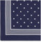 modAS Unisex Vierecktuch ca. 70 x 70 cm bedruckt oder uni - Tuch als modisches Accessoires in Blau mit Punkte