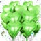 Mbsomnus Grün Herzluftballons 18 Zoll Folienballon 15 Stück Helium Ballons Hochzeit Luftballon Metallic luftballons Herz Große für Geburtstag Valentinstag Verlobung Party Hochzeit Deko Muttertag