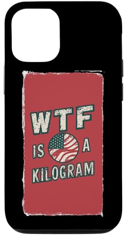 Coque pour iPhone 13 Pro Wtf est un kilogramme drapeau américain