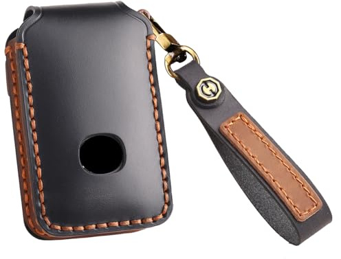 KUNIO Leder Schlüsselhülle Passt für Mazda 3 6 CX-30 CX-50 CX-90 CX-60 CX-5 CX-8 CX-9 MX-5 MX-30 Axela 2019-2024 Schutz Schlüsseletui Cover Schlüsselanhänger