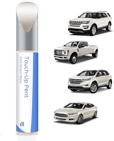 PARTS4EV Vernice per ritocchi UG bianco platino metallizzato Tricoat compatibile con Ford Exact Match, per scheggiature e graffi