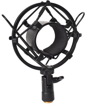 Microphone Shock Mount with Screw Adapter,Desktop Microphone Stand,Adjustable Table Microphone Stand,for Most Condenser Microphones,for Diameter of 45-50mm Microphone in Broadcasting, Recording