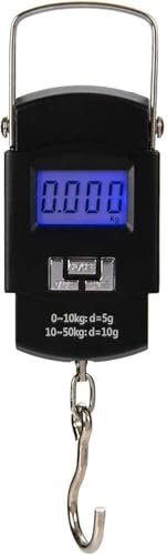 Báscula electrónica, báscula portátil para Equipaje, Maleta Digital electrónica, Bolsa de Viaje, báscula Colgante para diseño, Pesca, Transporte, Viaje, Cocina, Equipaje o Bolso Postal