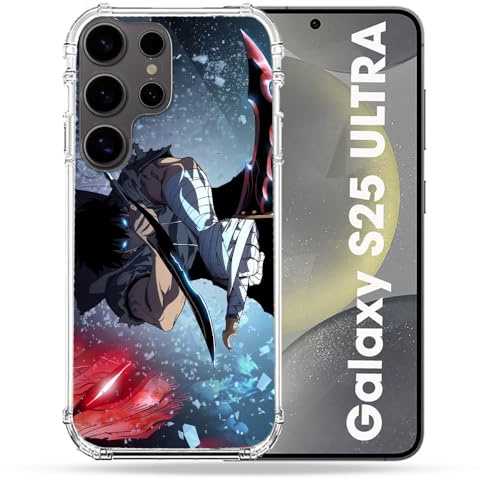 Cokitec Verstärkte Schutzhülle für Samsung Galaxy S25 Ultra Manga Solo Leveling Sung Schwert