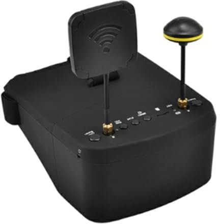 Jasaly EV800D 5,8 G 40 Kanäle 5 800 X 480 Video-Headset HD DVR Diversity FPV-Brille mit für RC-Modell RC FPV-Drohne