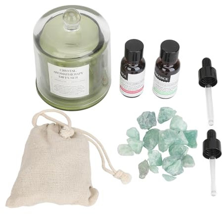 Fictory Ensemble diffuseur d'huiles essentielles en pierre, longue durée, idée cadeau décorative