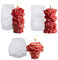 Darryy 3 Stück blumen kerzenform, Silikonform Blumen Geeignet für Valentinstag, Hochzeiten, Verabredungen und andere Szenen, um eine Romantische Atmosphäre zu Schaffen (Blume)