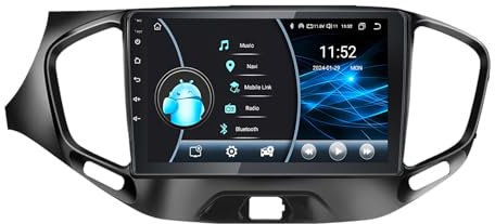 Android 14 Stereo Multime Radio 2 Din 9 Zoll Touch Display Für LADA Vesta Cross Sport 2015-2019 Mit Carplay Android Auto GPS Navigation Bluetooth Lenkradsteuerung AHD Rückfahrkamera(Y400 8+128G)