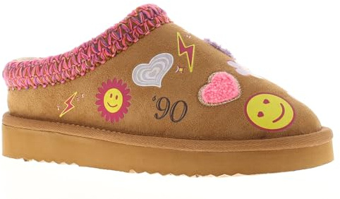 Miss Riot Smiles Girls Slippers Tan 11 Child UK