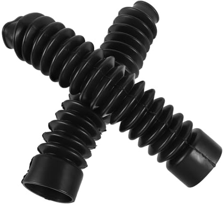 ORFOFE Motorrad Gabel Schutzgummi Faltenbalg Stoßdämpfer Abdeckung Schwarz für Offroad Enduro Dirtbike Frontgabel Schutz Staubdicht Robust Kompatibel