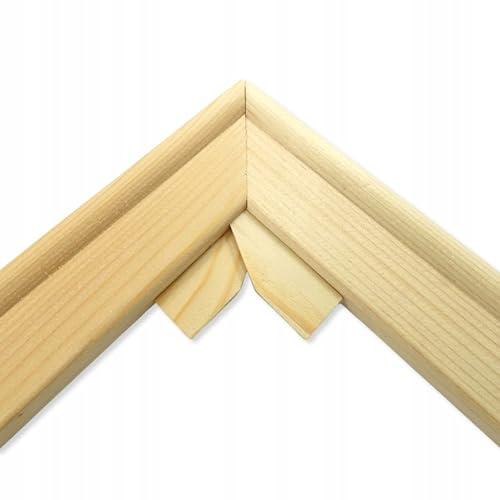 Phoenix Keilrahmen Keilrahmenleiste - 10 Stück 80 cm - Holzrahmen für Leinwand - Profil 17x37 mm - Kiefernholz